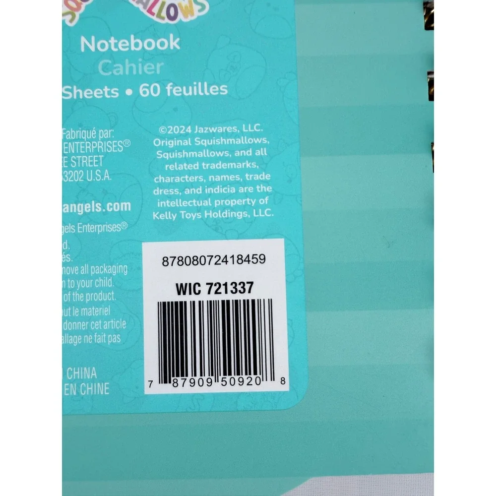 Squishmallows Maui the Pineapple Mini Spiral Notebook 60 Sheets Fashion Angels